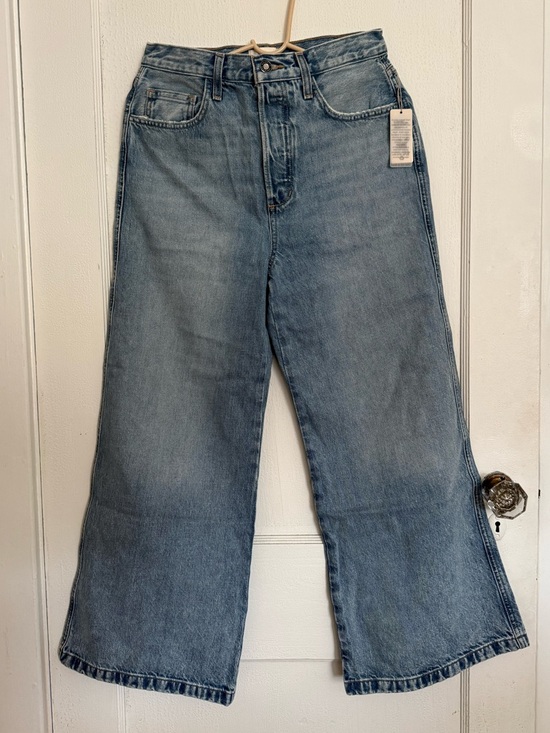 Favorite Daughter Denim - favorite daughter masha high waisted cropped wide leg jeans in dublin